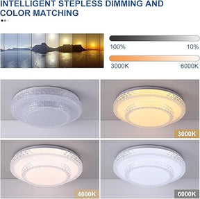 LED Ceiling Light 60W,3 Colors Modern Led Ceiling Lights  For Bedroom Living Room Dining Room(40cm)