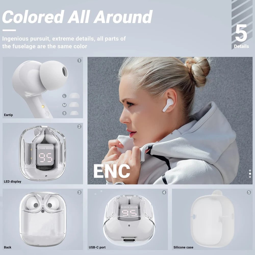 Crystal Clear Sound: The Ultimate T6 Wireless Earphones with Free Shipping